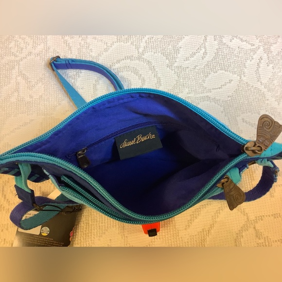 Laurel Burch Vibrant Blue Cat Crossbody Bag - Picture 8 of 11